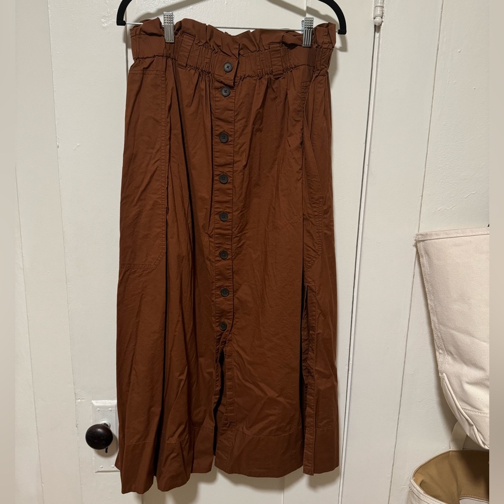 Everlane Brown Cotton Skirt